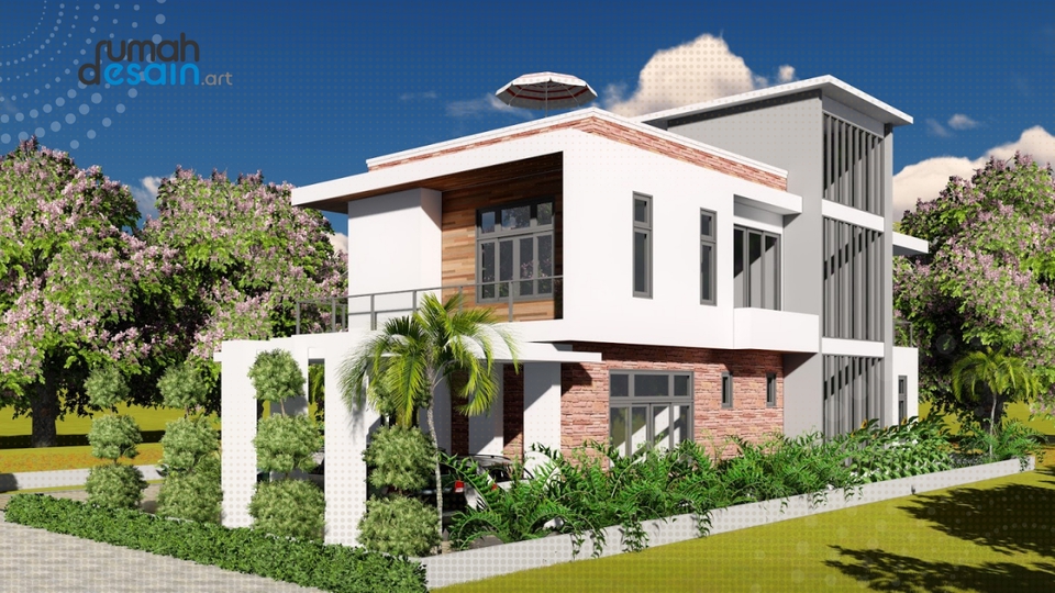 3D & Perspektif - Desain Rumah Modern Minimalis, Cafe, Villa, Restoran. Selesai 1 hari - 26