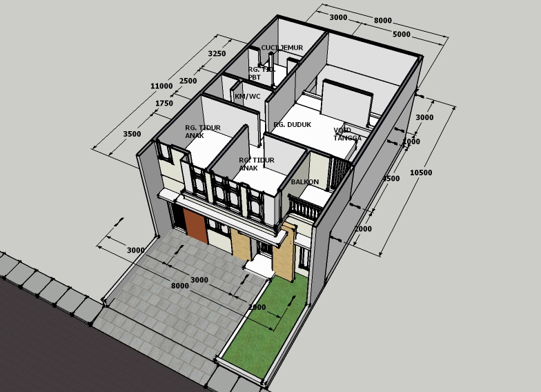 CAD Drawing - Jasa Desain Gambar 2D/3D Rumah Tinggal, Perkantoran, Interior, Eksterior - 3