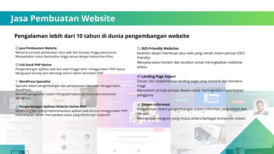 Web Development - Jasa Website-Wordpress-Aplikasi Web-Landing Page, e-Commerce, Toko Online dll - 1