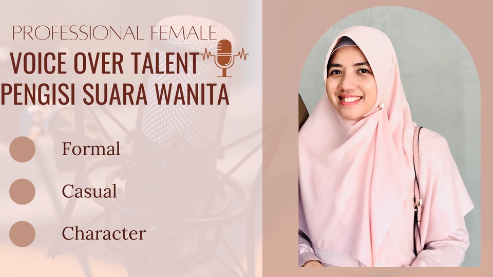 Sulih suara (dubbing, looping) - Voice Over Pengisi Suara Wanita Proffesional, Cepat 1 Hari Jadi! - 1