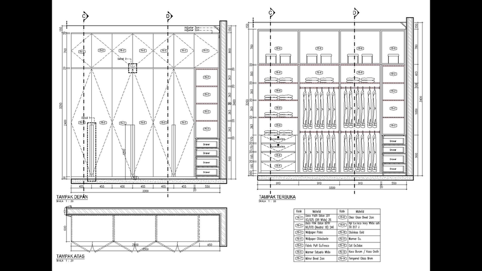 Desain Furniture - Gambar Kerja (Architecture Detail Furniture Interior) - 8
