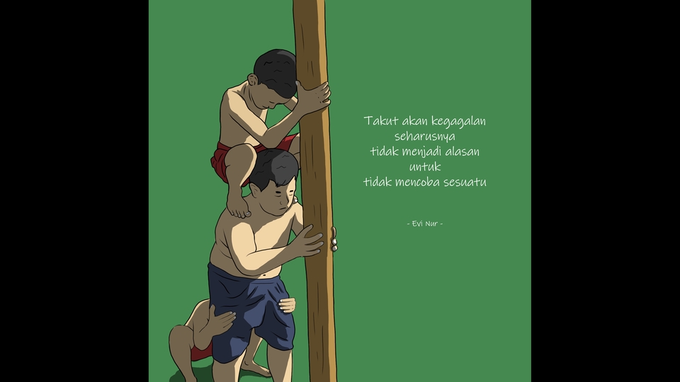 Gambar Potret - Gambar foto jadi ilustrasi kartun - 1