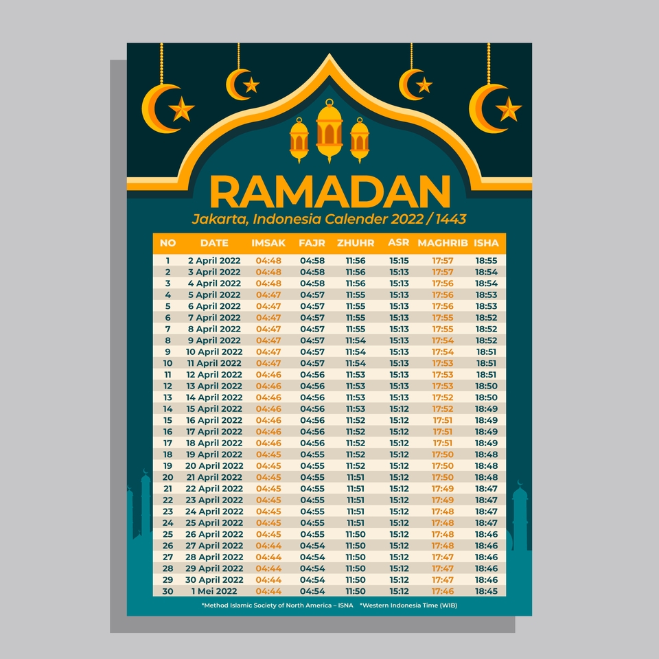 Digital Printing - Desain Imsakiyah/Jadwal Sahur dan Buka Puasa Ramadhan 1444 H untuk Perusahaan, Sekolah, Lembaga Lain - 27