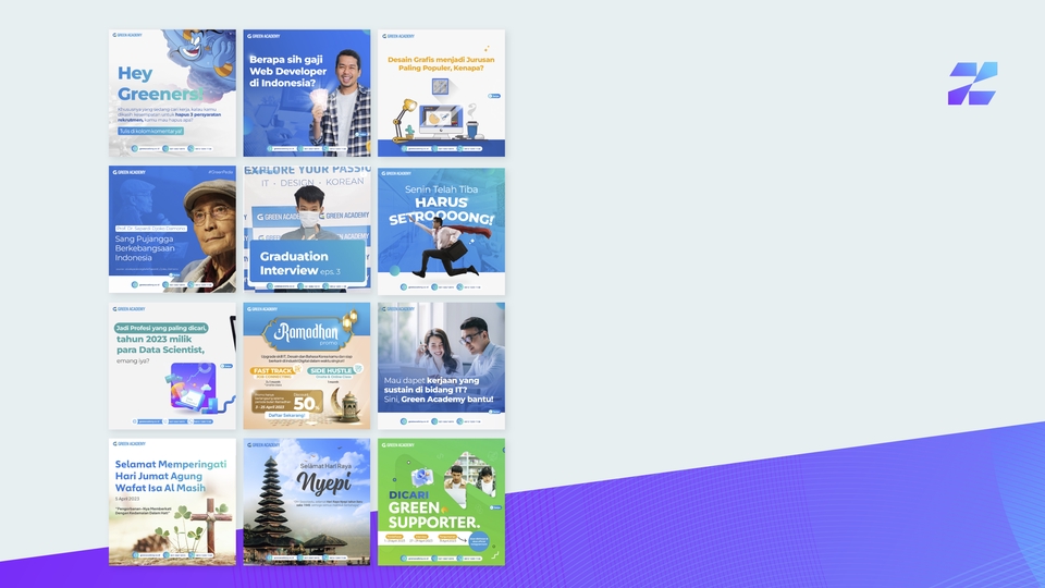 Banner Online - DESAIN FEED INSAGRAM/FACEBOOK, WARNA, KONSEP SESUAI BRAND GUIDELINE - 4