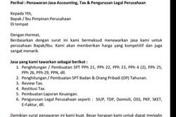 Contoh Surat Penawaran Jasa Konsultan Pajak - Contoh Surat Penawaran Harga Barang Jasa Dan Kerjasama / Untuk meningkatkan produksi ataupun memecahkan suatu masalah, terkadang dibutuhkan kosultasi mendalam dengan para konsultan.