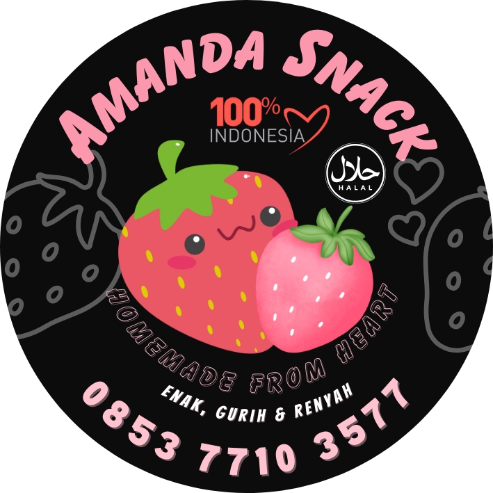 Jasa Desain Logo Makanan, Amanda Snack, Logo Warung Makan, Desain Logo Cafe, Bikin Logo Online Shop, Harga Desain Logo Perusahaan, Pembuat Logo
