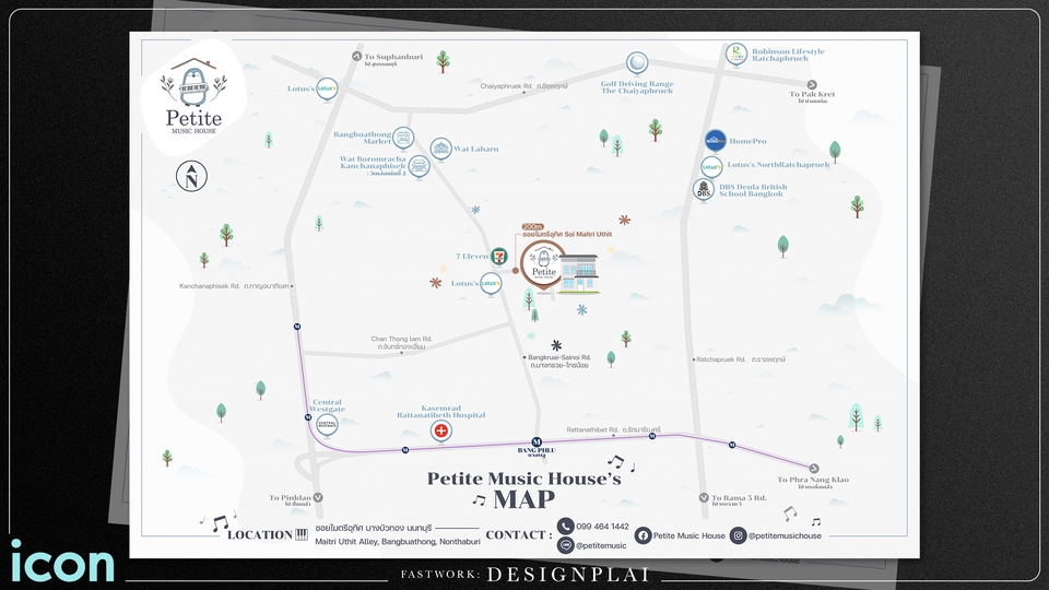 วาดแผนที่ - Map Design ออกแบบแผนที่ งานดี มีสไตล์ - 20