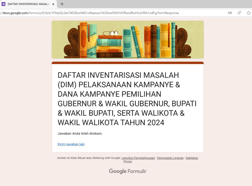 Jasa input data online entri data online jasa entry data untuk daftar inventarisasi masalah (DIM) pelaksanaan kampanye & dana kampanye pemilihan gubernur & wakil gubernur, bupati & wakil bupati, serta walikota & wakil walikota tahun 2024.