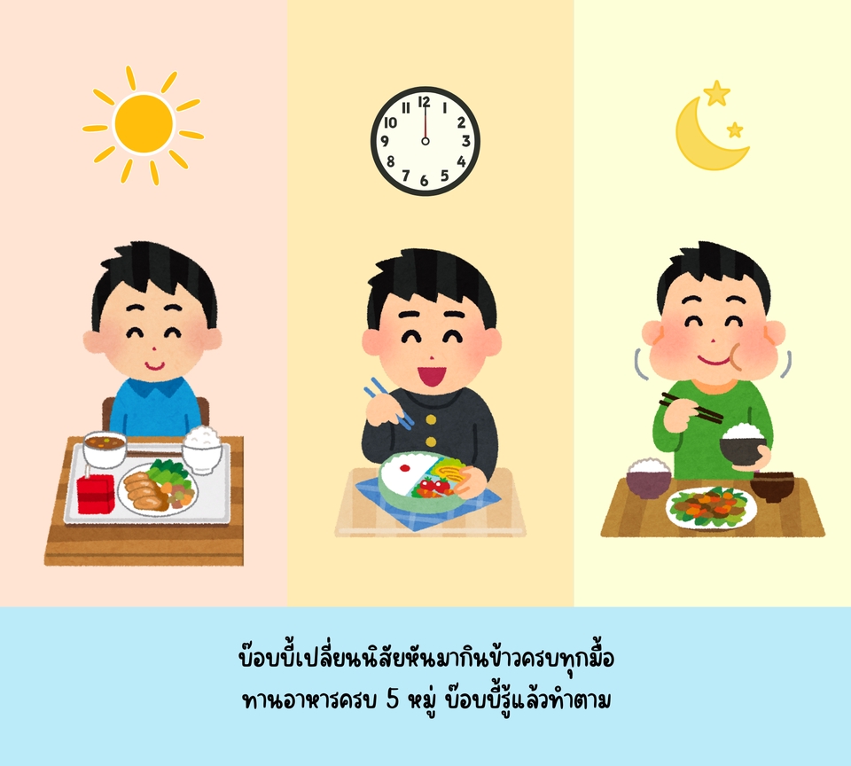 ออกแบบแคนวาเมนูอาหารเด็กสุขภาพดี