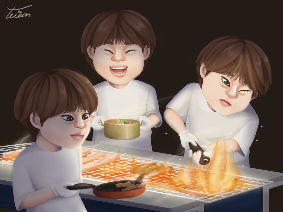 วาดแฟนอาร์ต - รับวาด fanart/ภาพจากรูปถ่าย - 2