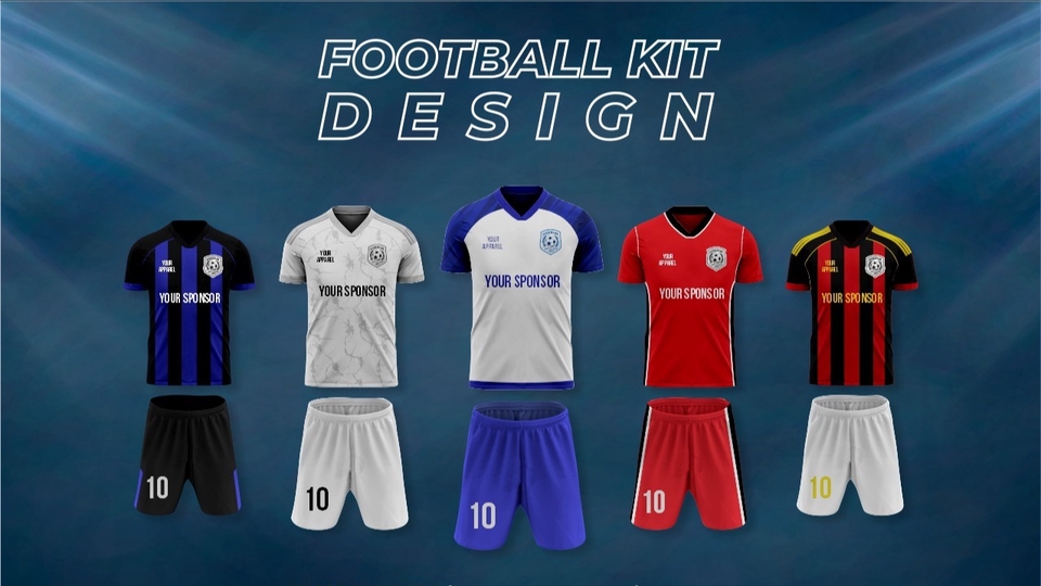 Desain Kaos & Motif - Desain Jersey Sepak Bola dan Futsal - 1