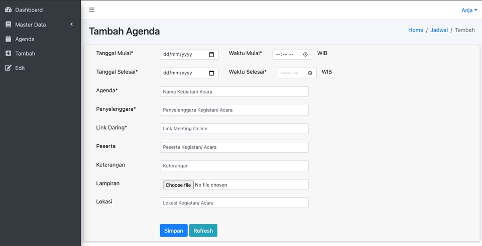 Web Development - Admin Panel CRUD Sederhana - Advance - 4