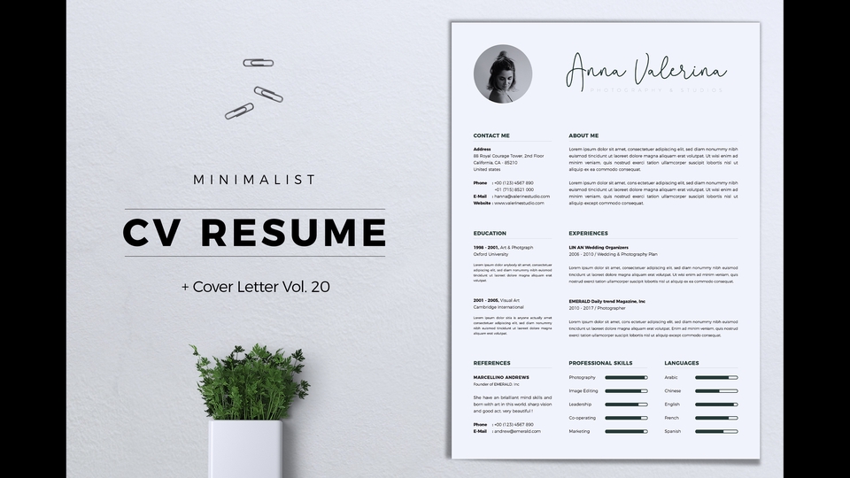 Portfolio & Resume - DESAIN CV MINIMALIS DAN PROFESIONAL,1 HARI JADI. - 1