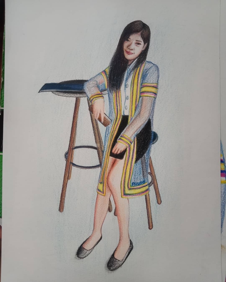 วาดภาพเหมือน Portrait - รับวาดภาพเหมือน ดินสอ ปากกา สีไม้ สีอะคริลิค สีน้ำมัน Portrait คน สัตว์ ดอกไม้ วิว - 14