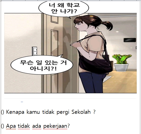 Penerjemahan - Penerjemahan Manhwa Korea ke Bahasa Indonesia - 2