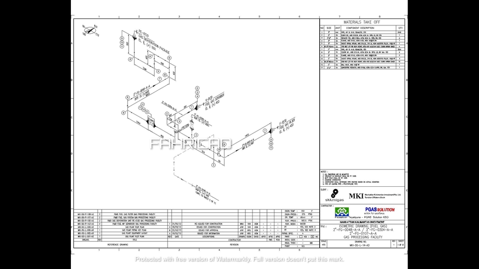 CAD Drawing - Pembuatan Gambar AutoCAd Isometrik + MTO ( Material Take Off ), Editing Piping Plan, juga P&ID - 6