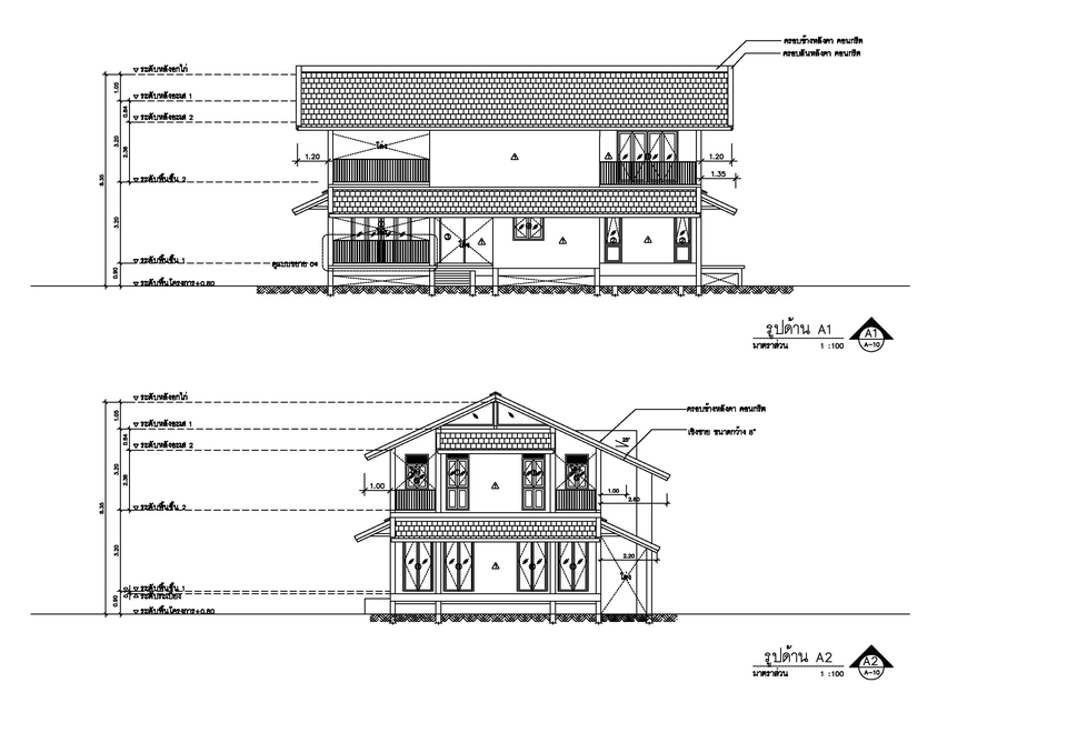 แบบบ้านชั้นเดียวพร้อม BOQ ราคาเขียนแบบบ้าน รับออกแบบ รับเขียนแบบบ้าน