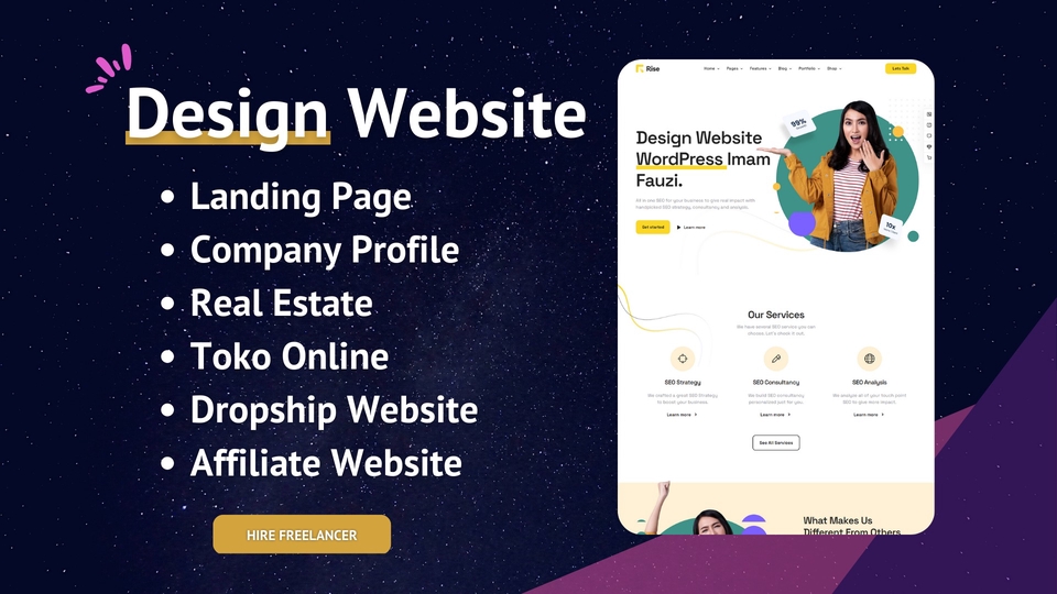 Web Development - Website WordPress Landing Page, Toko Online, Real Estate, Affiliate Marketing, Company Profile - 1