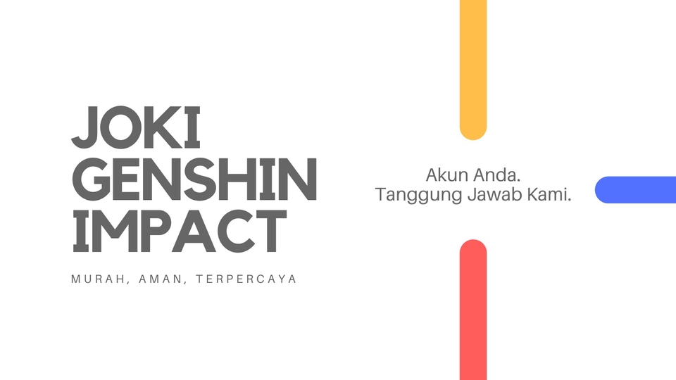 Jasa Joki Genshin Impact Terpercaya - Joki Genshin Impact