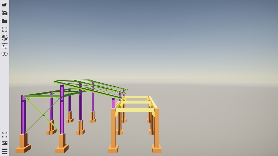 3D & Perspektif - Jasa pemodelan desain 3d bangunan baja/beton menggunakan software Tekla Structures - 8