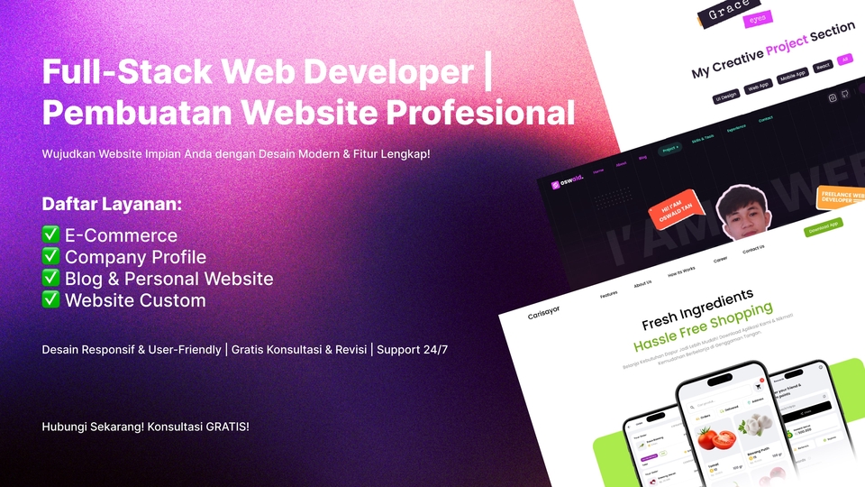 Jasa Pembuatan Website Ecommerce dan Toko Online - Jasa Pembuatan Website Profesional: Company Profile, E-Commerce, Blog, Custom Website, dll.