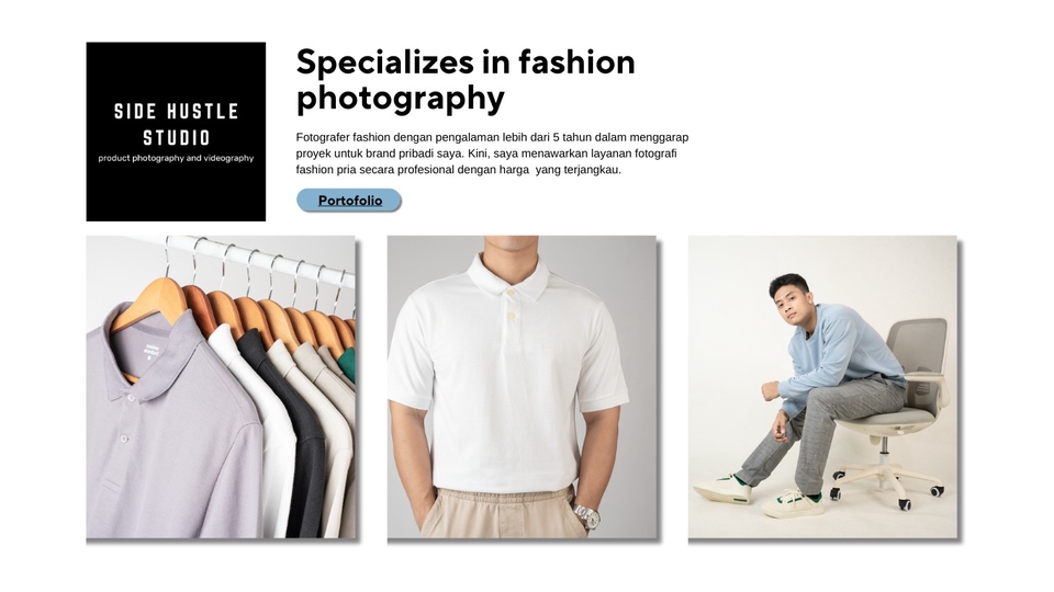 Jasa Fotografi / Photography Profesional - Spesialis foto produk fashion pria (Bekasi)