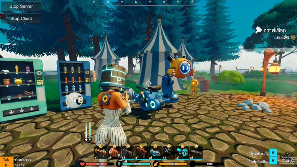 รับสร้างเกมออนไลน์ 3D สไตล์น่ารัก เกมมือถือ ภาพเกมพัฒนา