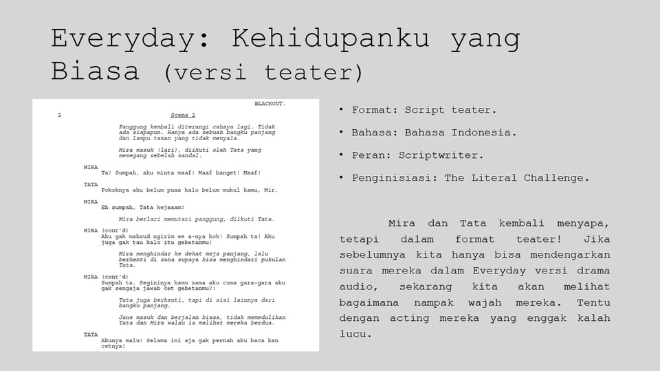 Penulisan Konten - Script Writing: Film, Podcast, Iklan, Teater dalam Indo - Eng - 5