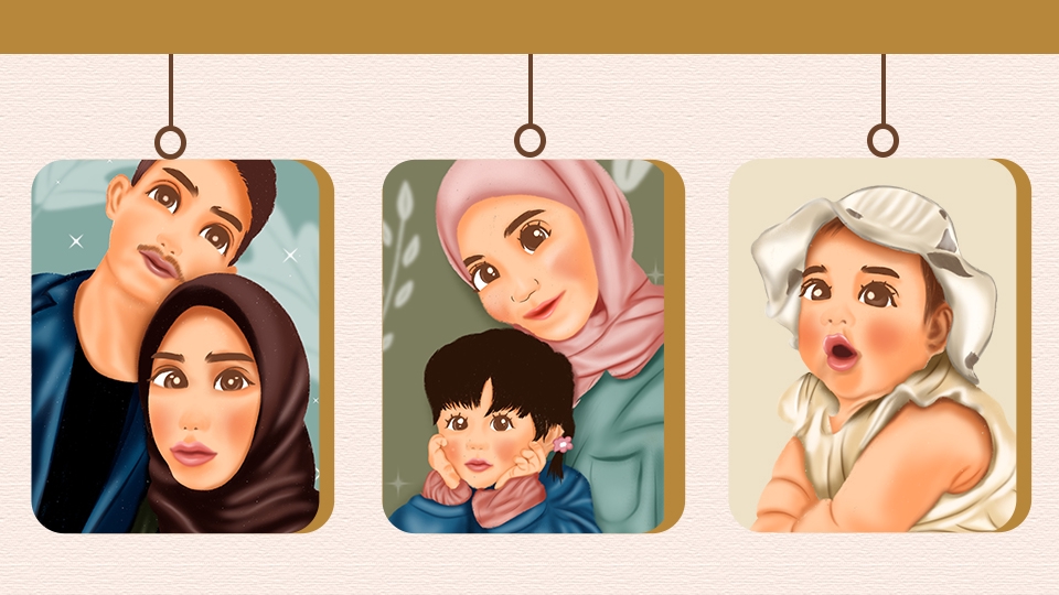 Gambar dan Ilustrasi - Ilustrasi Wajah Digital - 4