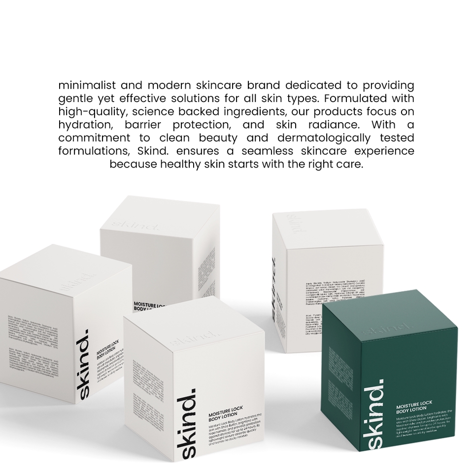 Jasa branding produk makanan dengan kemasan modern dan minimalist dengan warna putih dan hijau.