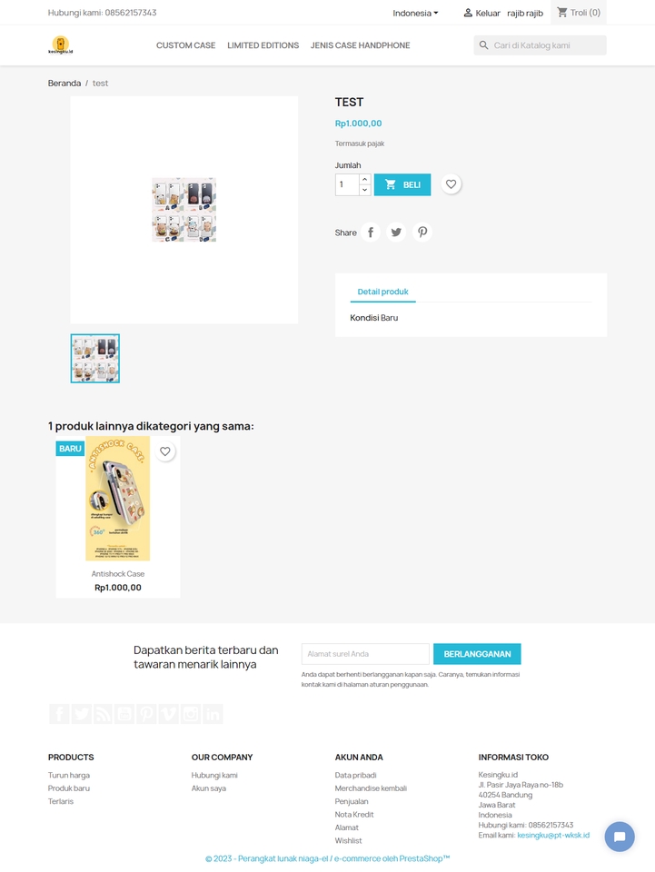 Web Development - Pembuatan Website Toko Online (e-commerce) Berbasis Prestashop - 9