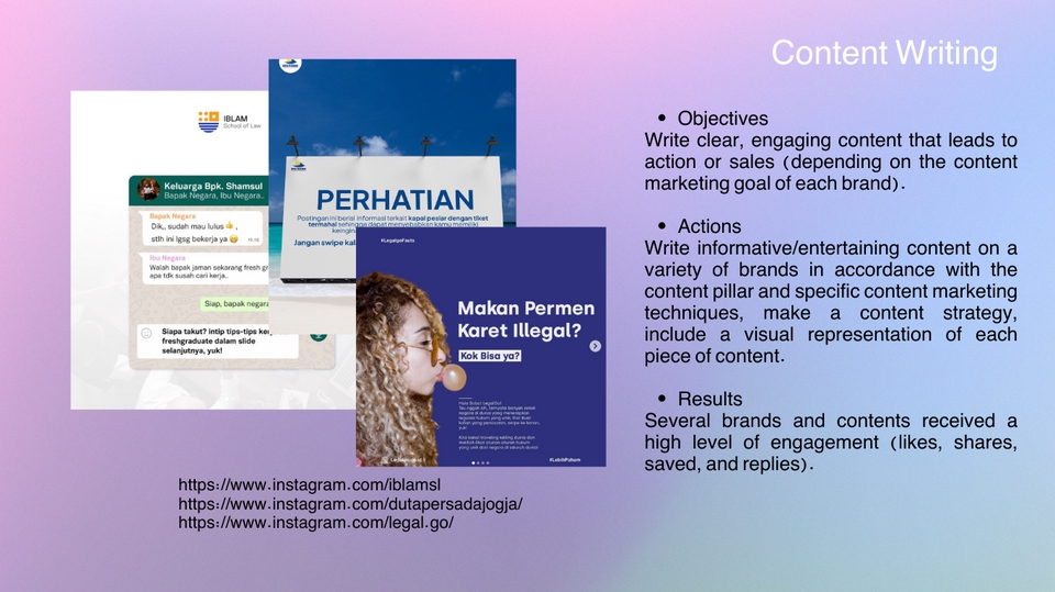 Penulisan Konten - Content Writer, Content Planner, Copywriter, and your Personal Social Media Branding Consultant - 5