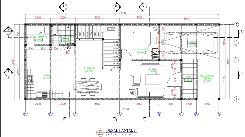 CAD Drawing - Jasa kursus software Autocad dan sketchup - 1