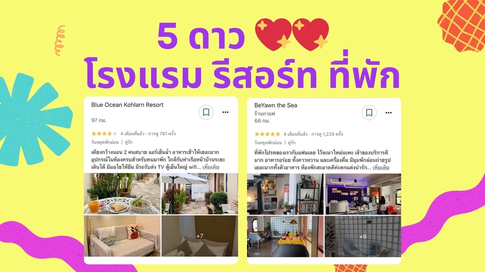 Google Map & My Business - รับรีวิว ให้คะแนน 5 ดาว Google Maps ร้านอาหาร คาเฟ่ โรงแรม ที่พัก และอื่น ๆ โดย Local Guide ระดับ 6 - 4