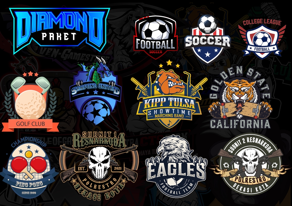 Logo - Design Mascot Esport, Mascot Perusahaan atau Logo Perusahaan, Logo Tim, Logo Game dst - 6