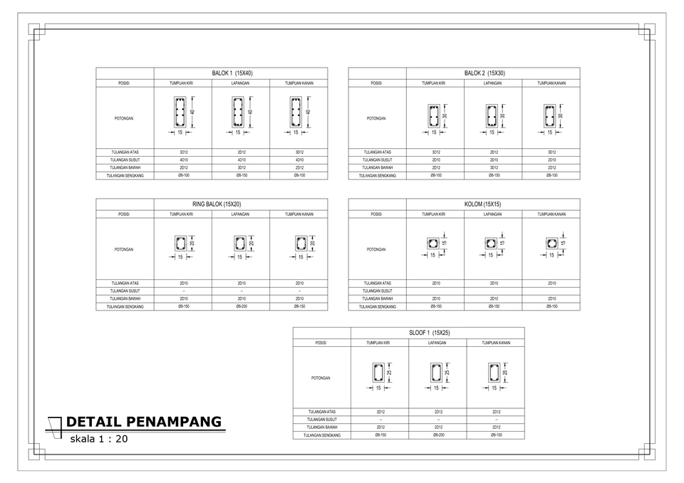 CAD Drawing - JASA GAMBAR 2D, 3D, RAB, IMB DLL - 14