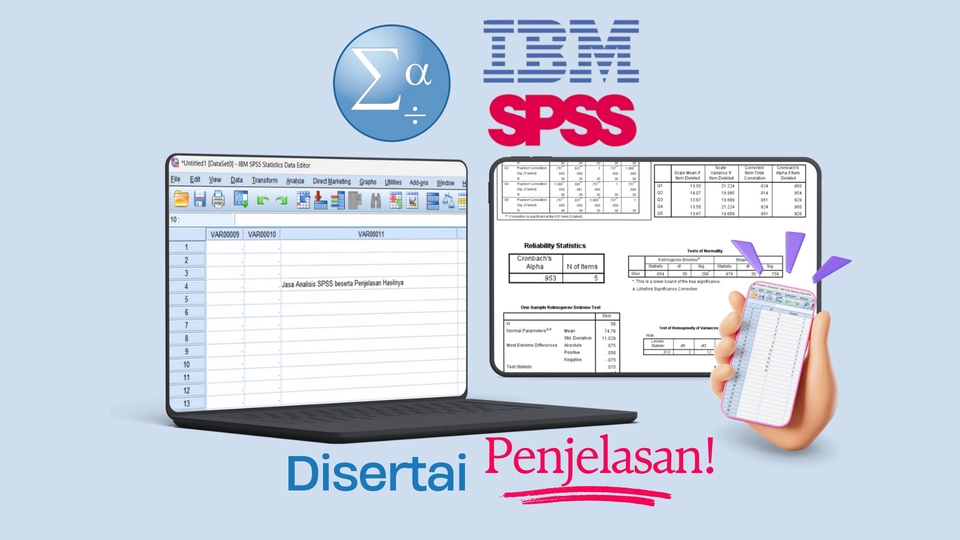 Jasa Menganalisis dan Olah Data Berbagai Cara - Jasa Olah Data SPSS | Analisis + Penjelasan + Grafik