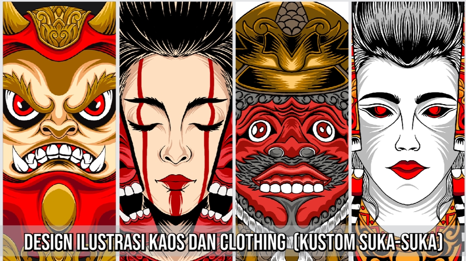 DESIGN ILUSTRASI ARTWORK KAOS DAN CLOTHING (KUSTOM SUKA-SUKA)