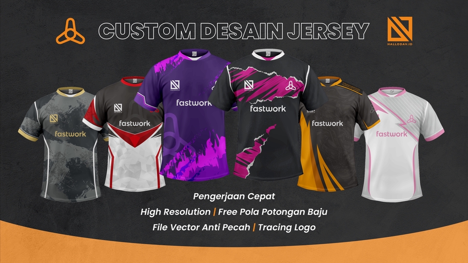 Desain Kaos & Motif - DESAIN JERSEY CUSTOM - 1