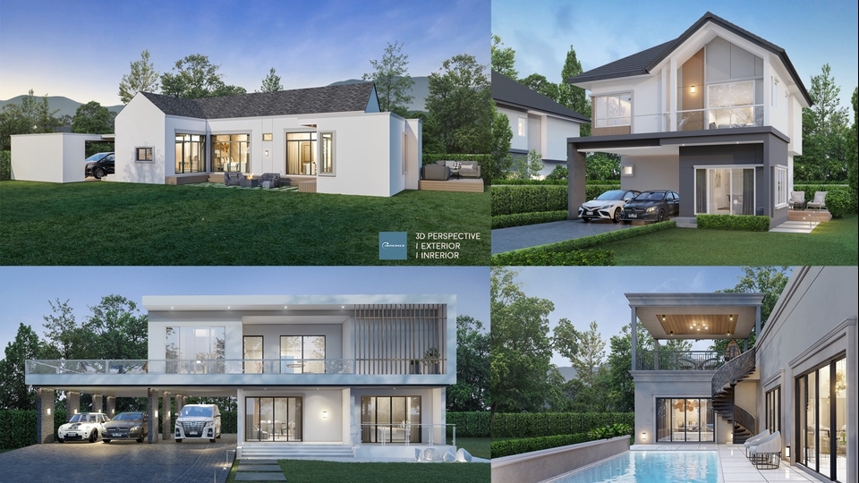 3D Perspective - รับทำภาพ 3D Perspective  Exterior/Interior & 3D Animation รับออกแบบอาคารทกประเภท,ทำภาพ 3D โดยสถาปนิก - 12