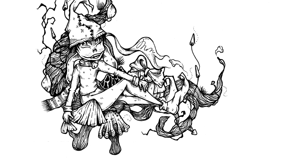 วาดภาพประกอบ - ภาพประกอบ illustrations ลายเส้นวาดมือด้วยปากกาดำ - 5