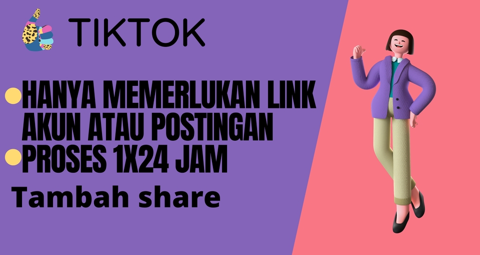 Tambah Followers - Paket all in tiktok - 5