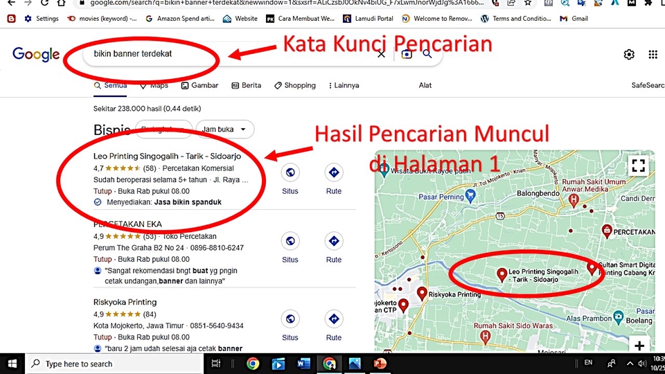 Digital Marketing - Optimasi Google Map & Profil Bisnis muncul di halaman 1 mesin pencari Google - 7