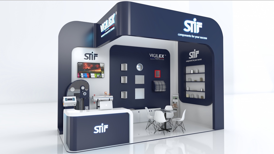 3D & Perspektif - DESAIN STAND PAMERAN 1 HARI SELESAI (NEGO) HARGA MULAI 50K  - 1