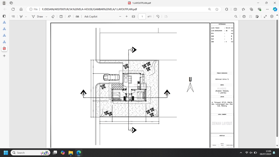 CAD Drawing - Gambar IMB - 5