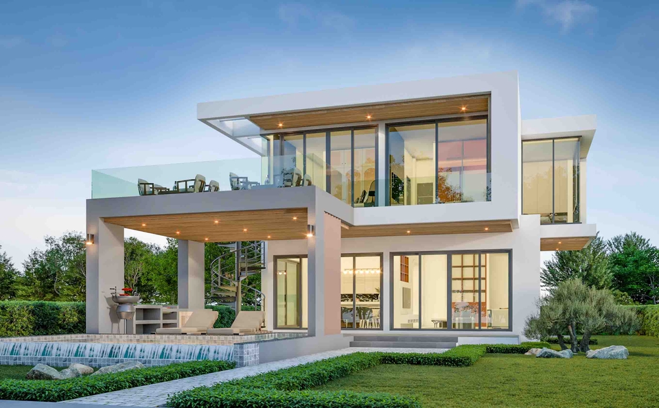 รับออกแบบบ้าน บ้านชั้นเดียว 2 ชั้น รีโนเวทบ้าน บ้านโมเดิร์น