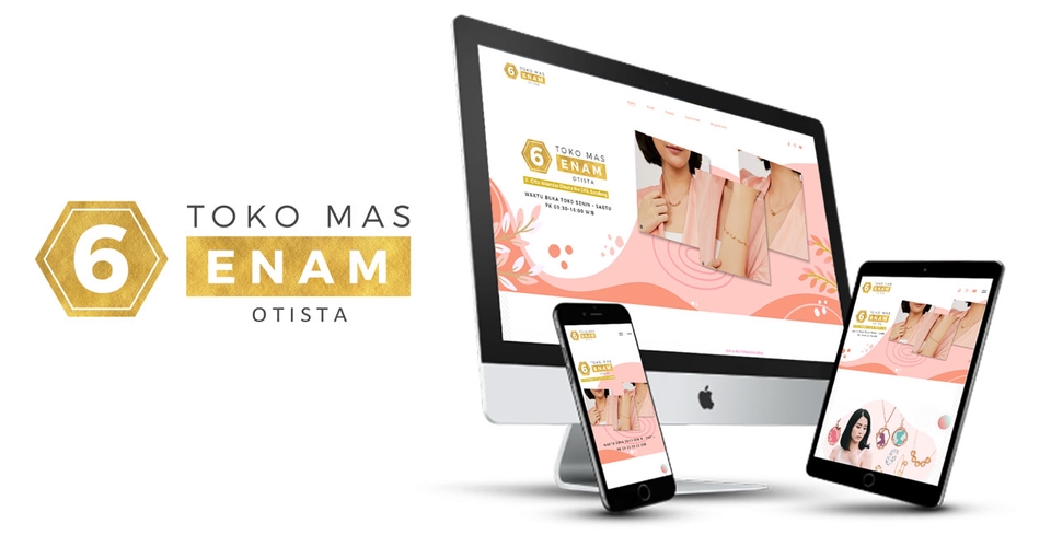 Jasa pembuatan website profesional dengan desain menarik dan responsive untuk toko online.