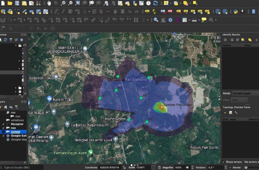 Jasa Analisis Data Statistik Deskriptif dengan SPSS  menggunakan data spasial