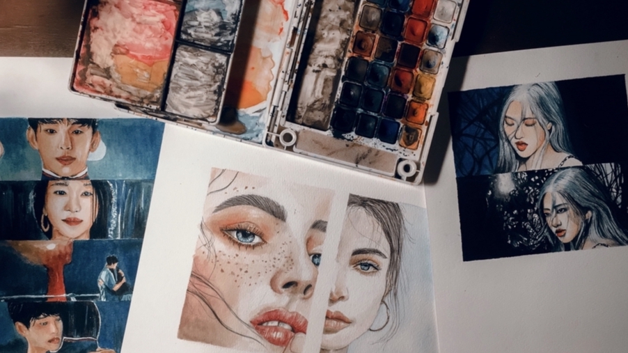 รับวาดภาพเหมือน ภาพวาดเหมือนคน ภาพวาดหน้าคน วาดภาพเหมือน