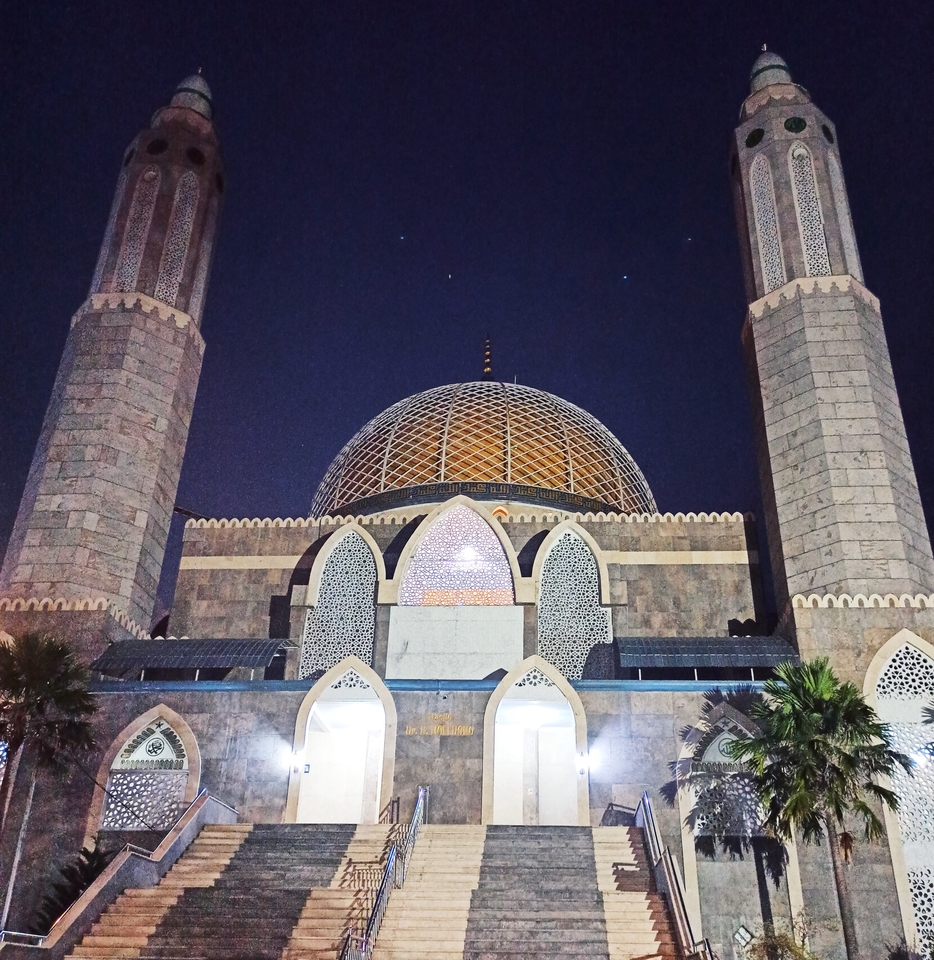 Jasa Fotografi Masjid Agung Malam Hari Fotografi Profesional